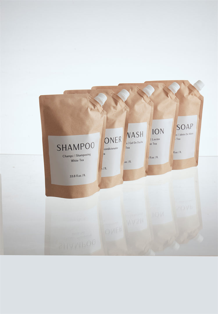 BIOCORN Shampoo and Conditioner, Body Wash, Body Lotion, Hand Soap Refill, Recyclable, Hotel Toiletries