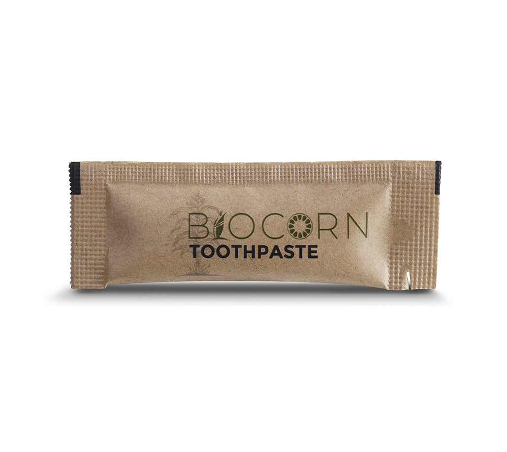 5g toothpaste packaged in individual kraft paper bags