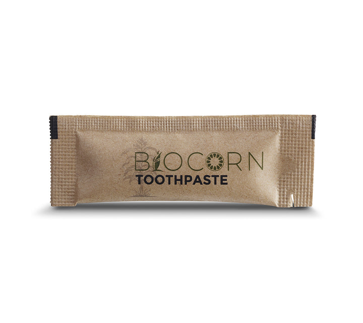 5g toothpaste packaged in individual kraft paper bags