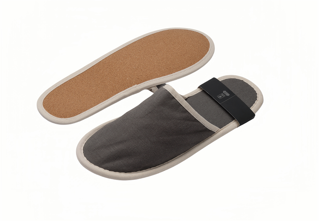 Cork Sole Slippers – No Plastic, Environmentally Friendly Material, Pack of 6