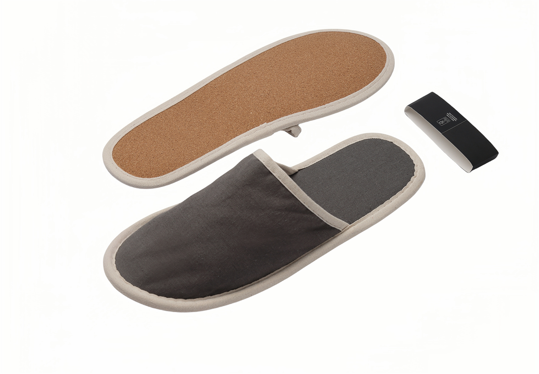 Cork Sole Cotton Slippers