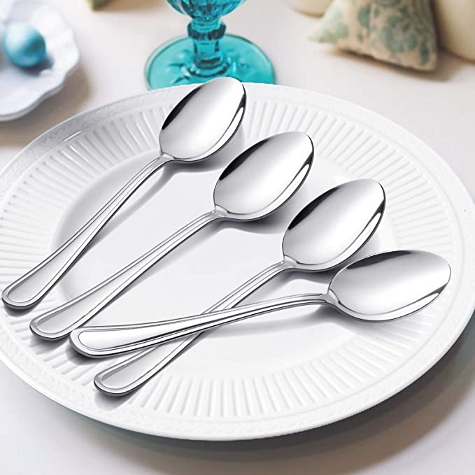 12-Piece Stainless Steel Silverware Dinner Spoons