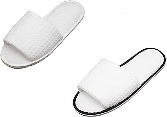 Open toe store spa slippers